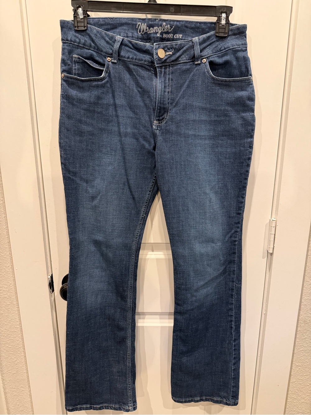 Wrangler Women's Boot Cut Jeans - Dark Blue Denim